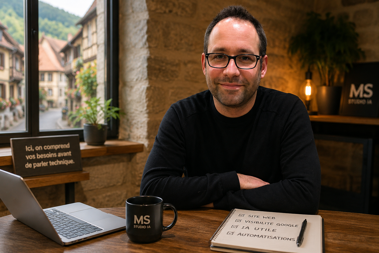 Sylvain Mas, fondateur de MS Studio IA, à Ribeauvillé